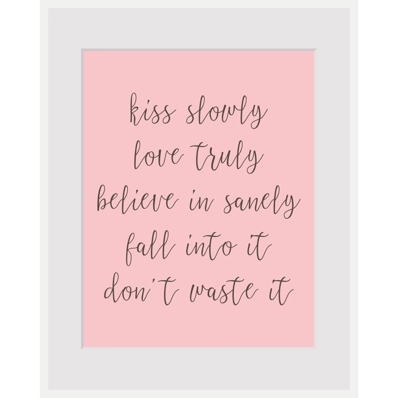 Text - Single Picture Frame Print