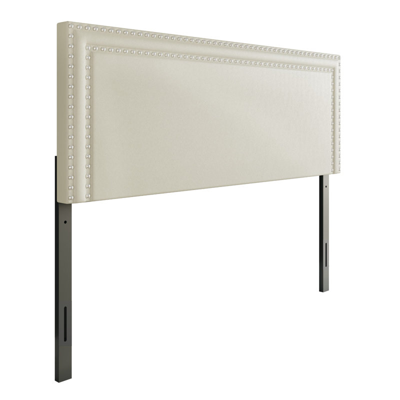 Tête de lit tapissier Iwar, Beige, Très grand