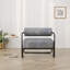 Fauteuil de salon en fer, gris-1067137549