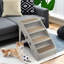 Tucker Murphy Pet ™ 4 marches pour chien pliant avec rail latéral sécuritaire pour l'intérieur et l'extérieur beige-689918480