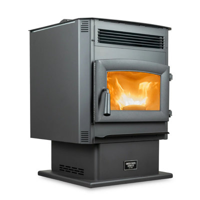 Us Stove 2,200 Sq. Ft. Pellet Stove On Pedestal, Wifi, 90lb Hopper