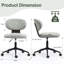 Modern Chenille Swivel Desk Office Chair-355753736