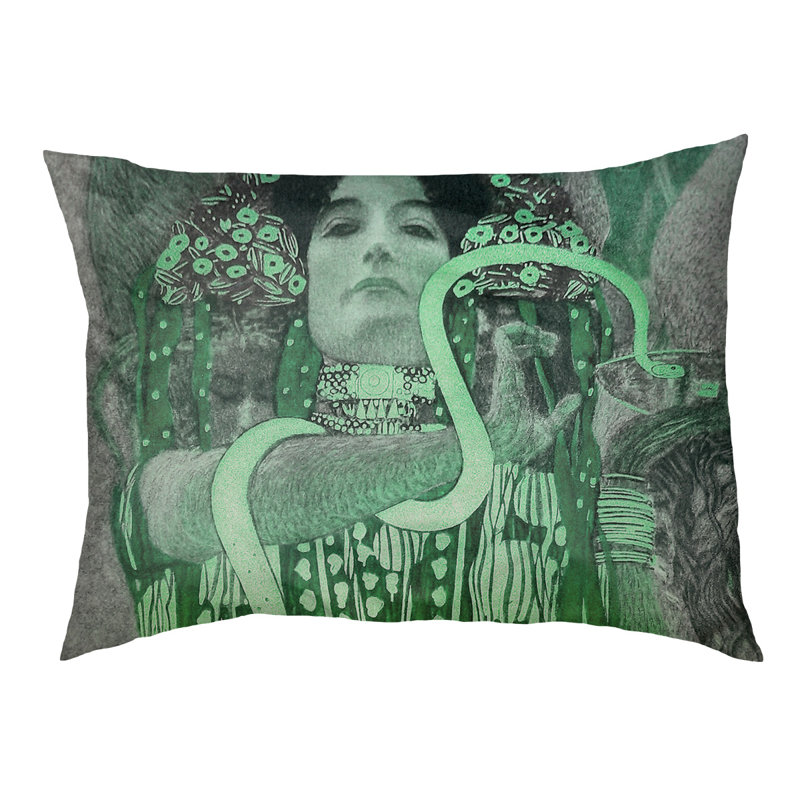Coussin stylisé pour chat hygeia Carlile, Moyen (L 42,5 po x l 32,5 po), Vert
