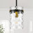 Levona 1 - Light 5.9" Kitchen Island Pendant with Clear Hammered Glass Shade-1976681974