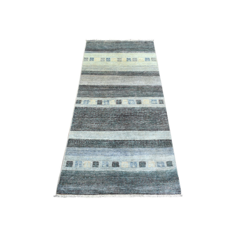 Tapis de couloir gris en laine noué à la main style afghan Kashkuli Gabbeh 2 pi 6 po x 5 pi 5 po 9DC8B7CF605849A48181A9A27FFA8C1F