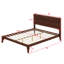 Lit plateforme en bois de bambou de style Mid-Century avec support en lattes de bois-1341329876-1341329899