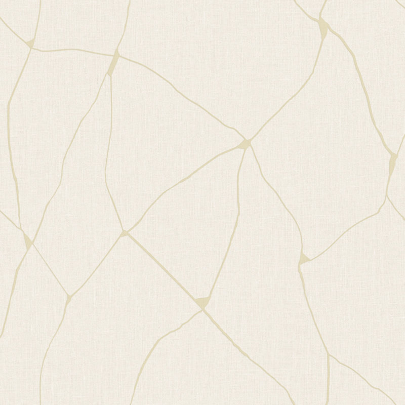 Unito Kintsugi Vinyl/Non-Woven Wallpaper Roll, Pearl