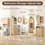 Armoire murale en rotin avec portes doubles-569504723