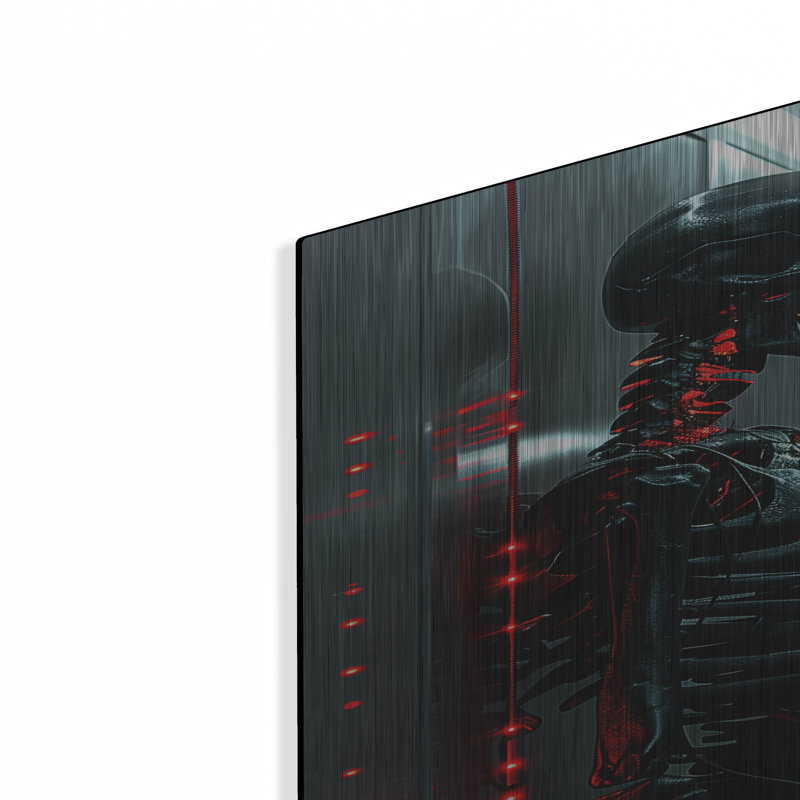 Art mural en métal «Haunted Cryosleep» par r3darch0n, H 36 po x l 24 po