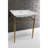 Kingston Brass Edwardian 25-Inch Ceramic Console Sink with Brass Legs (4-Inch, 3-Hole)-50890464