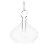 Lina 1 Light Large Pendant - Aged Brass