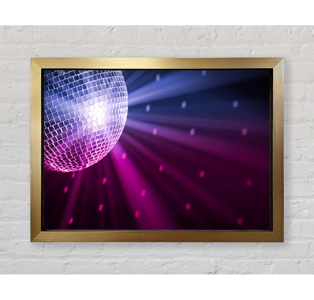 Disco Ball Blau und Rosa - Druck