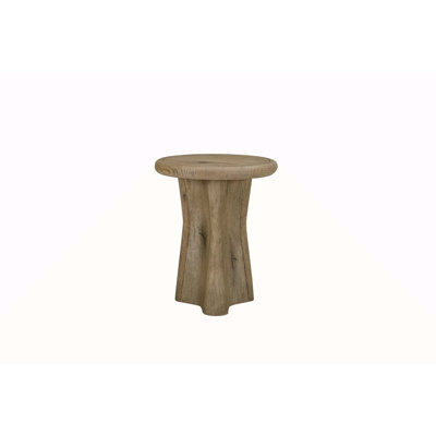 English Knotty Oak Drop Accent Table