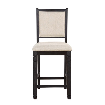 Ensemble de chaises de salle à manger rembourrées en tissu texturé