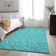 Premium Machine Washable Cerrito AMF514 Teal Rug