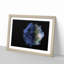 Blue Planet Earth in Abstract - Picture Frame Graphic Art Print-55687172-55687171