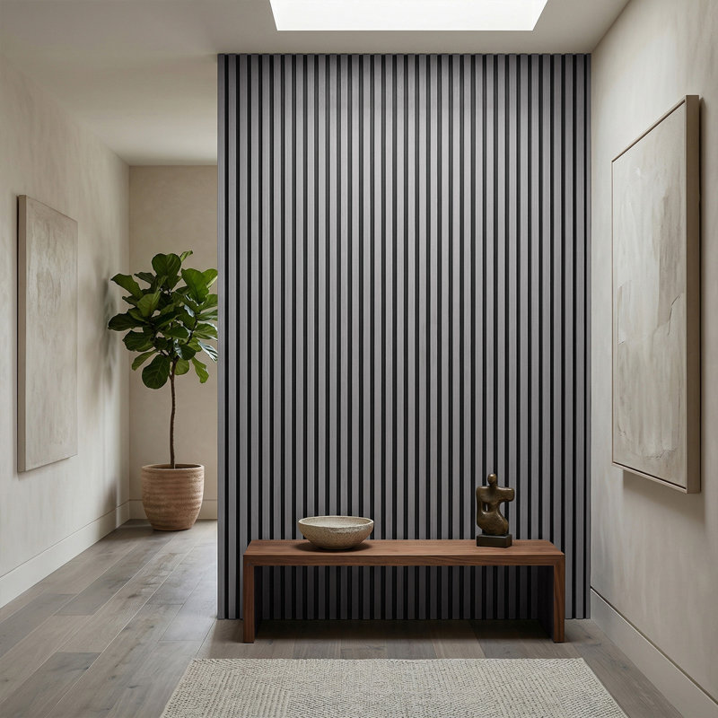 4Pcs Melamine-Faced MDF Wall Panels with PET Backing