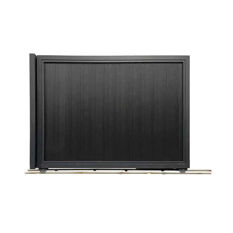 Double barrière coulissante moderne pour entrées et entrées Mondaria, H 5,9 pi x l 16 pi