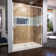 Flex 60" W x 30" D x 74.75" H Semi-Frameless Rectangle Pivot Shower Enclosure with Base Included