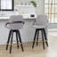 Tabouret de comptoir à hauteur fixe avec pivot