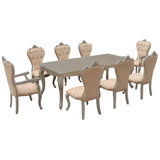 9 - Piece Solid Wood Dining Set