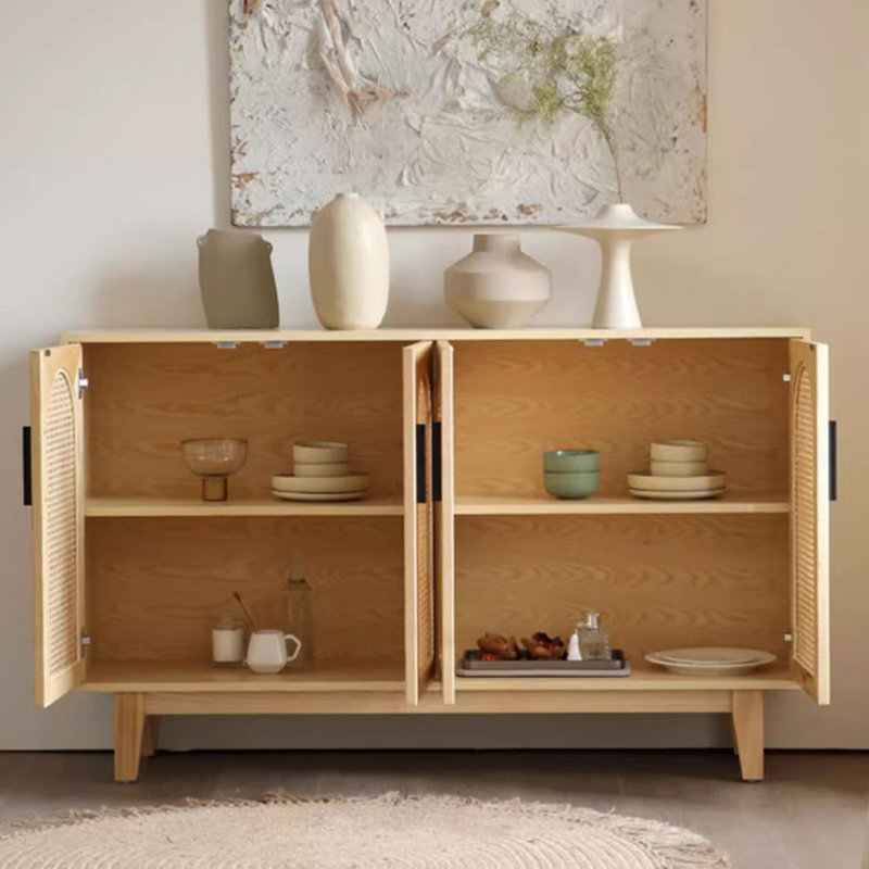 Buffets modernes en rotin simple tissé