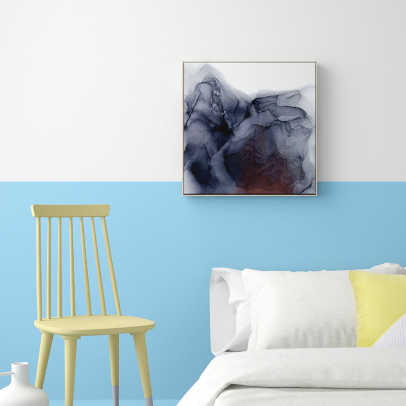Hillside 1 Piece Painting on Canvas, 62.5 cm H x 62.5 cm W x 4 cm D, Timber Floater Frame
