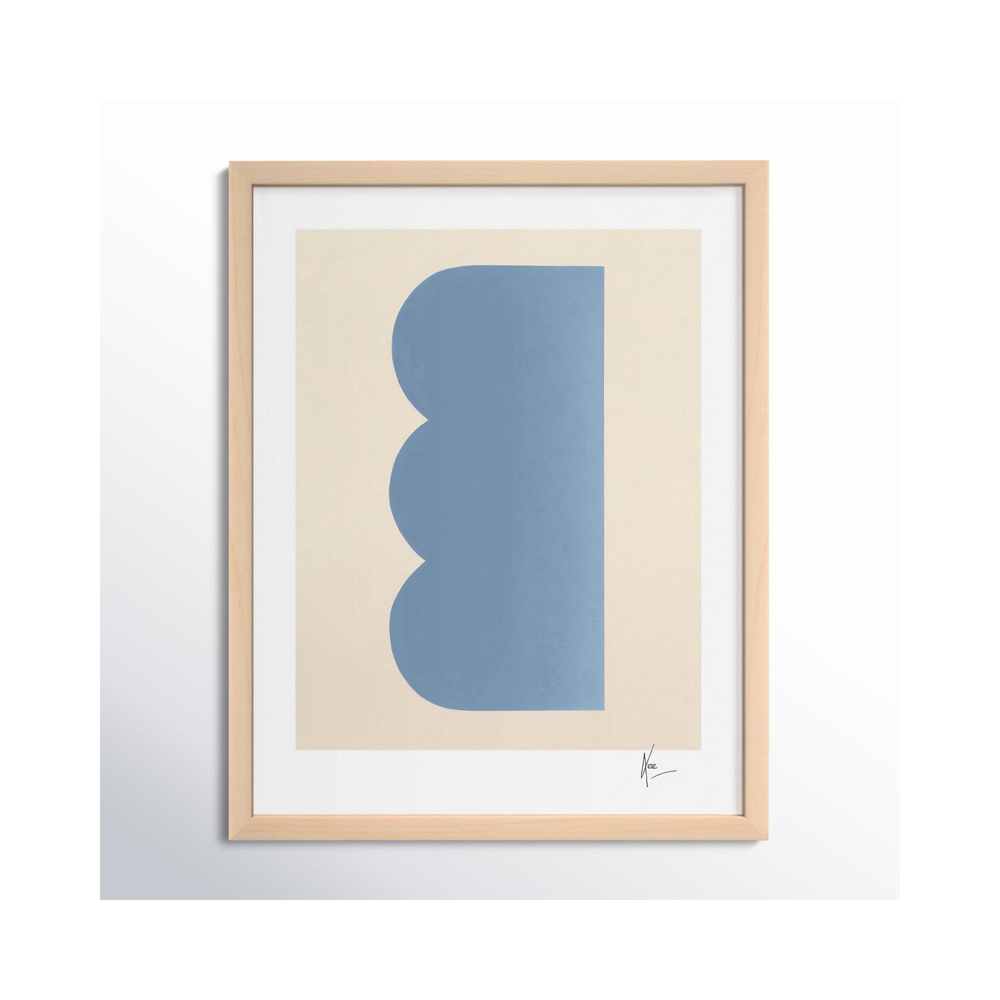 Keyhole 6 by Lee Lessem, 20" H x 16" W x 1.25" D, Maple Framed