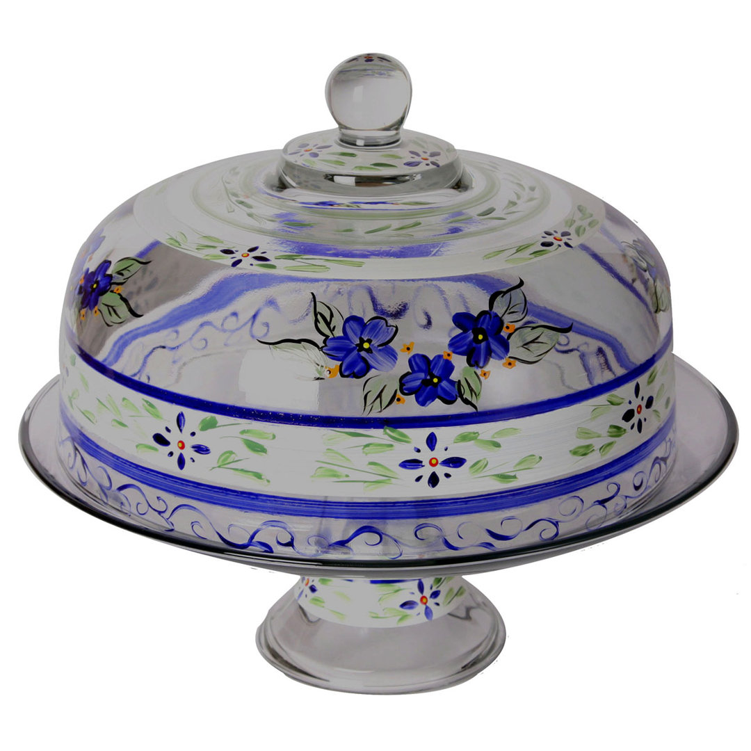 Barcelona Blue Salters Cake Stand Charlton Home®