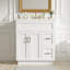 30" Bathroom Vanity With 2 Doors, 2 Drawers, Adjustable Shelf, Hidden Damping Slides For Drawers & Damping Hinges For Doors 