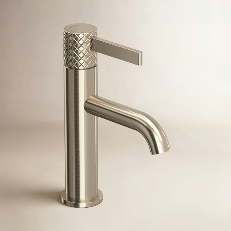 Robinet de lavabo à poignée simple Ténériffe, Nickel satiné