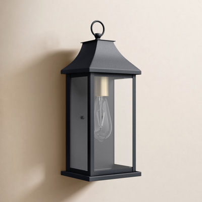 Wilcher 3-Light Dusk-to-Dawn Outdoor Wall Lantern