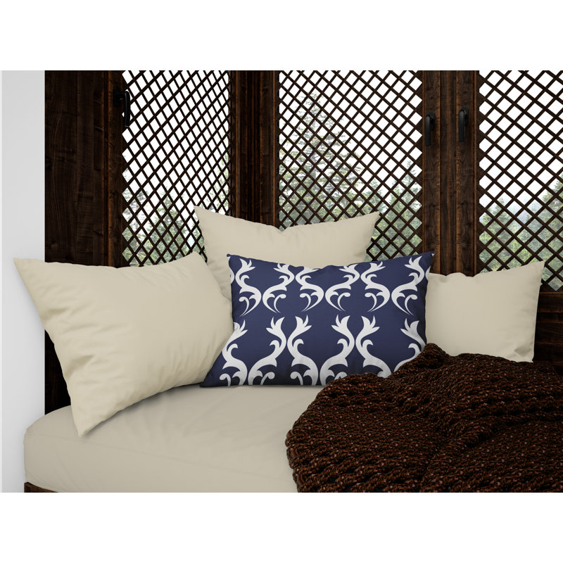 Housse et insert de coussin d'extérieur Galton, Bleu marine de nuit