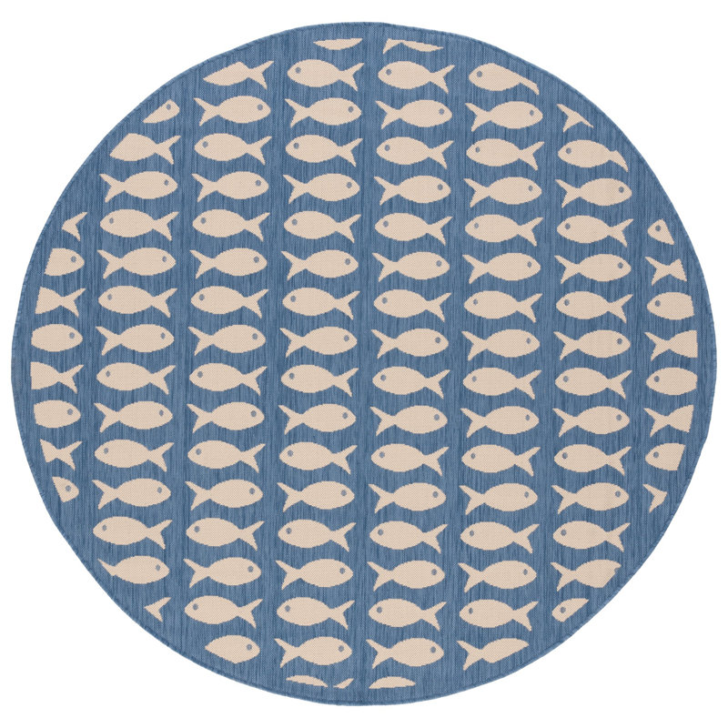Tapis intérieur / extérieur Langley, Rond 6 pi 7 po