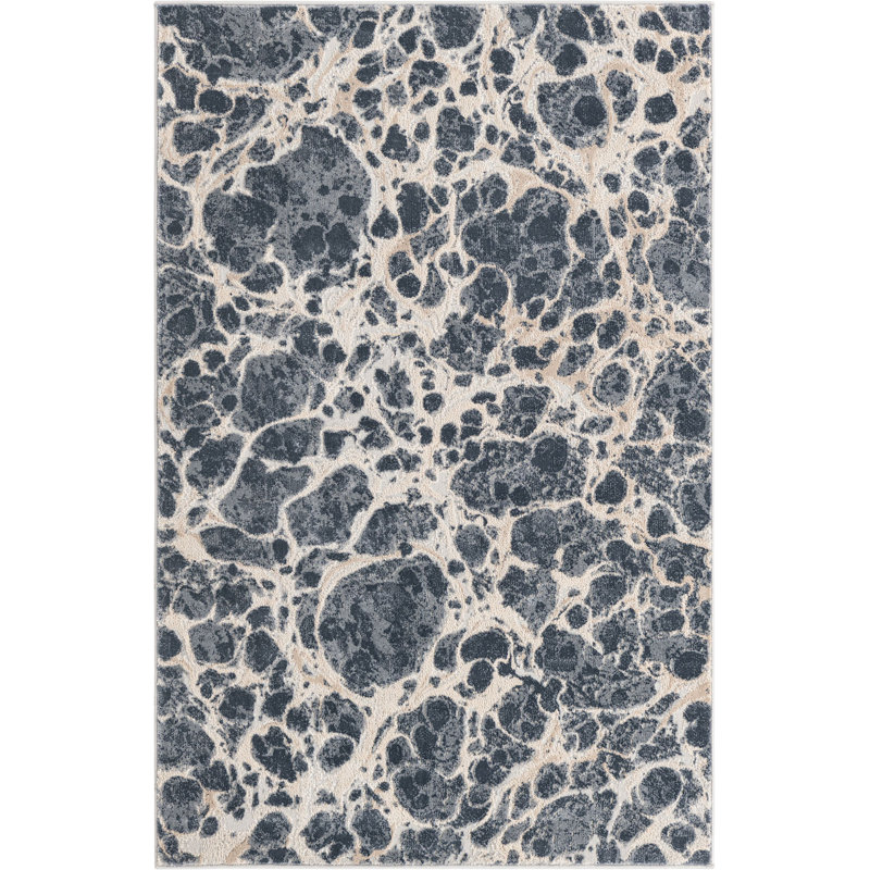 Abstract Indoor Rug, Rectangle 4' x 6'