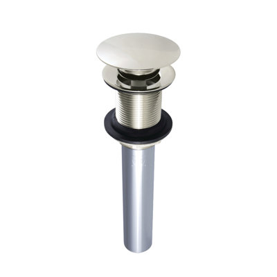 Kingston Brass Push Pop-Up Bathroom Sink Drain without Overflow, 22 Gauge