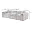 Très grand canapé à compression 98,4 po, nuage de velours côtelé-678644486