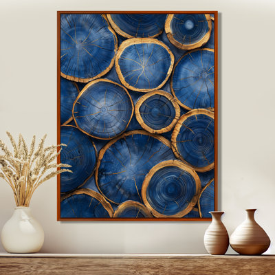 Gherlin Mysteries Of Aqua Wood Slice II - arbre, art mural