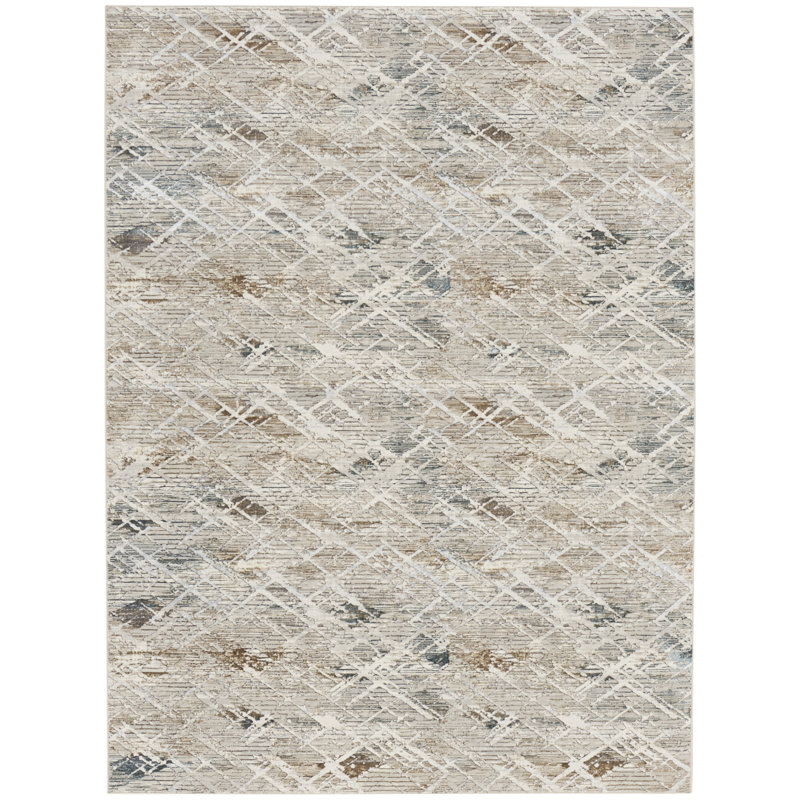 Glitz Chic Performance Grey Rug, Rectangle 9' x 12'