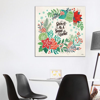 Sweet Christmas IV 1 Piece Wrapped Canvas Wall Art