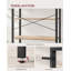 6 Tier Bookcase With Steel Frame, Free Standing Shelf, Living Room, Bedroom, Office, Industrial Design, Black Ink-1675943747-1651751198