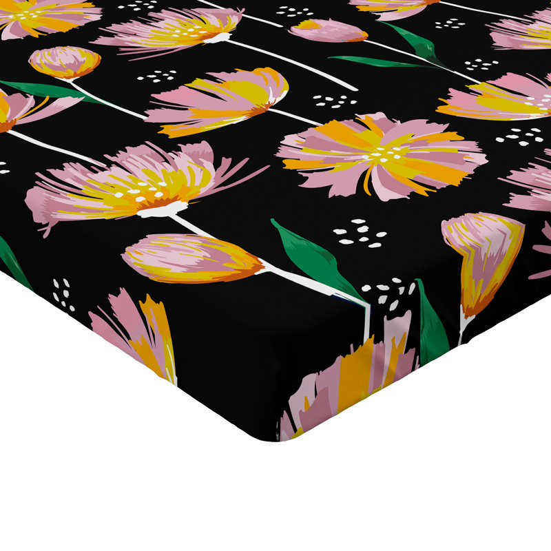 Drap-housse à motif botanique Ambesonne