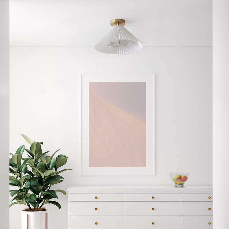 Delphine Linen Flush Mount