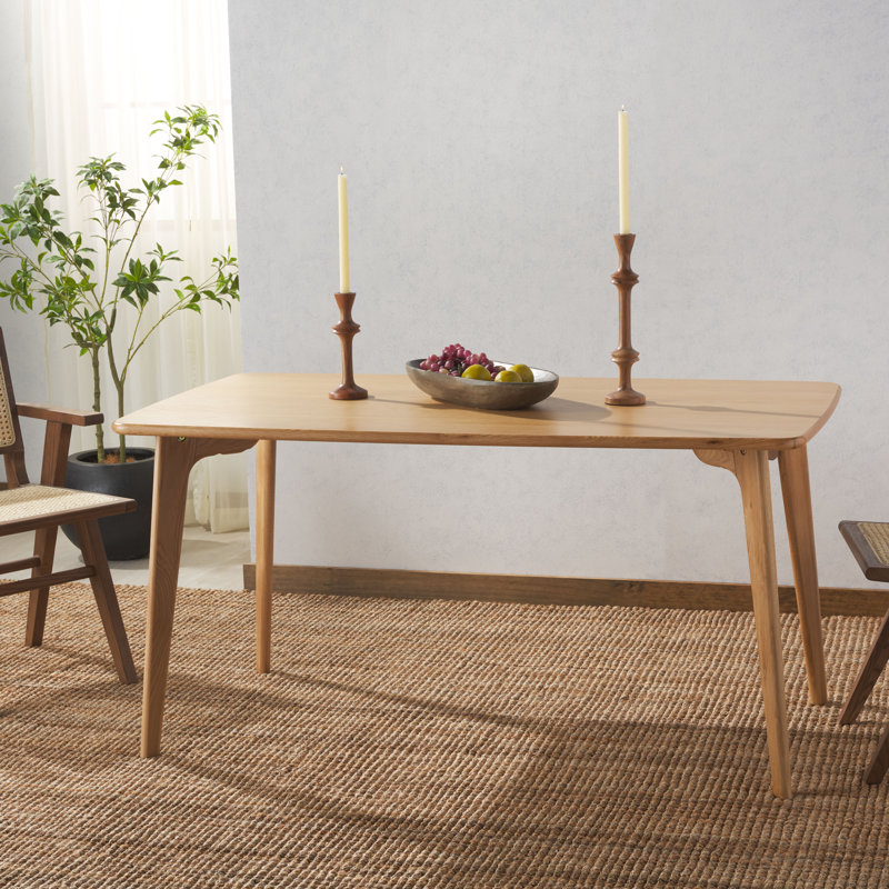Jesiel Solid Wood Base Dining Table