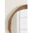 Irregular Mango Wood Round Mirror