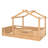 Natural Wood Twin Treehouse Bed With Low-profile Frame