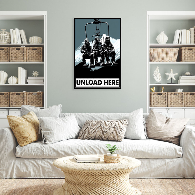 " People Skiing ", 36" H x 24" W x 2" D