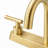 4" Centerset High Arc Dual Handle Bathroom Faucet, Lead-free Brass Vanity Sink Faucet With Supply Lines (drain Not Included) - Brushed Gold