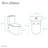 Calice Two-Piece Elongated Rear Outlet Toilet Dual-Flush 0.8/1.28 gpf-64588776