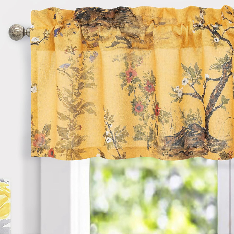 Cawanna Floral Tailored Window Valance